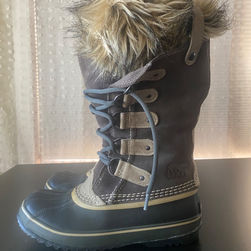 SOREL Joan of Arctic Faux Fur Winter Boots Women's Size 7